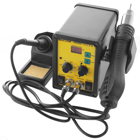 Паяльная станция 2 в 1 МЕГЕОН 00680 купить по низкой цене | МАКСПРОФИТ